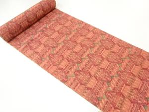 アンティーク　変わり横段模様コート地羽尺反物